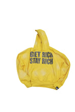 Load image into Gallery viewer, GET RICH STAY RICH YELLOW HOODIE
